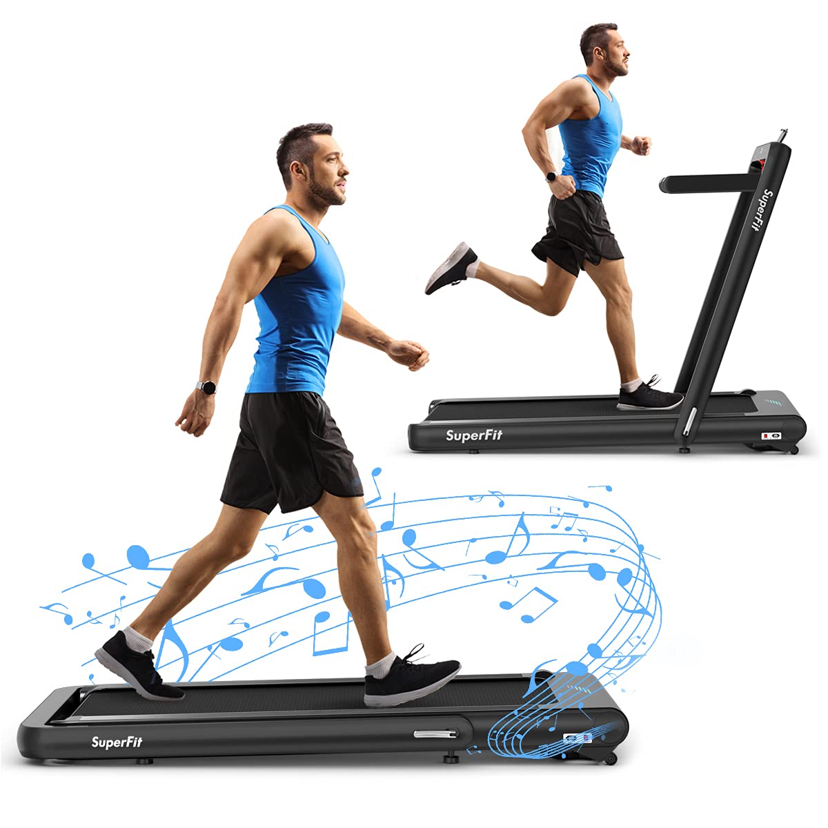 goplus 2 in 1 folding treadmill, 4.75hp superfit under desk electric treadmill with app control goplus 2 in 1 folding treadmill, 4.75hp superfit under desk electric treadmill with app control