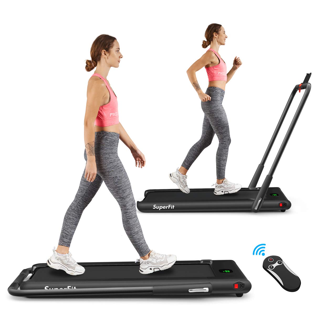 2 in 1 folding treadmill, 2.25hp under desk electric superfit treadmill 2 in 1 folding treadmill, 2.25hp under desk electric superfit treadmill