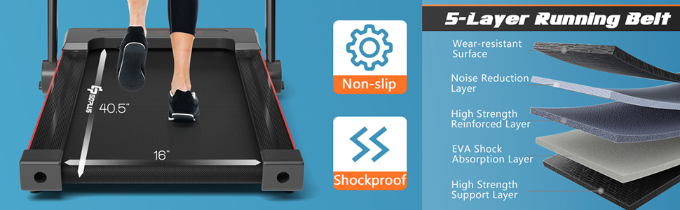 3-in-1 Treadmill with Large Desk