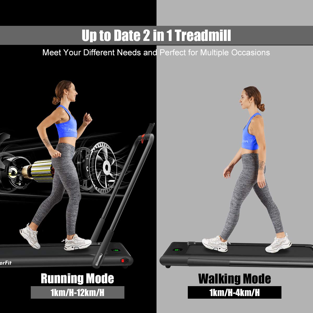 2 in 1 folding treadmill, 2.25hp under desk electric superfit treadmill 2 in 1 folding treadmill, 2.25hp under desk electric superfit treadmill