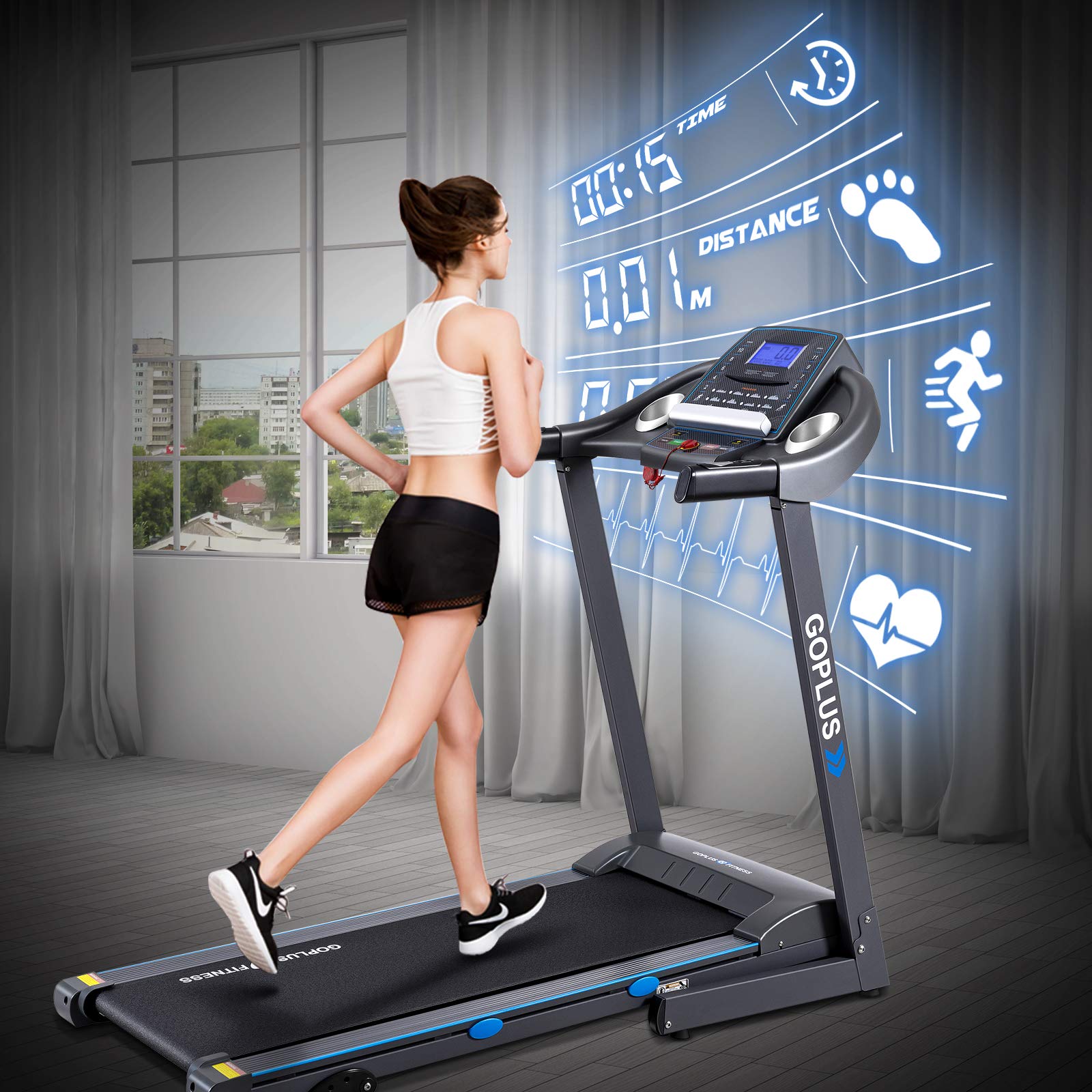 2.25hp folding treadmill with incline, superfit electric treadmill 2.25hp folding treadmill with incline, superfit electric treadmill