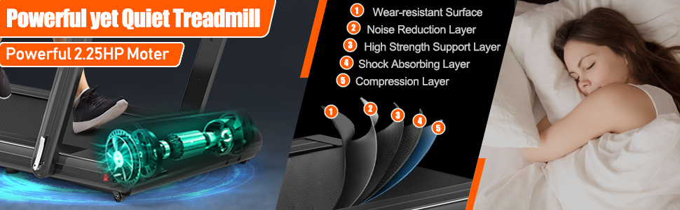 Goplus 2-in-1 Folding Treadmill