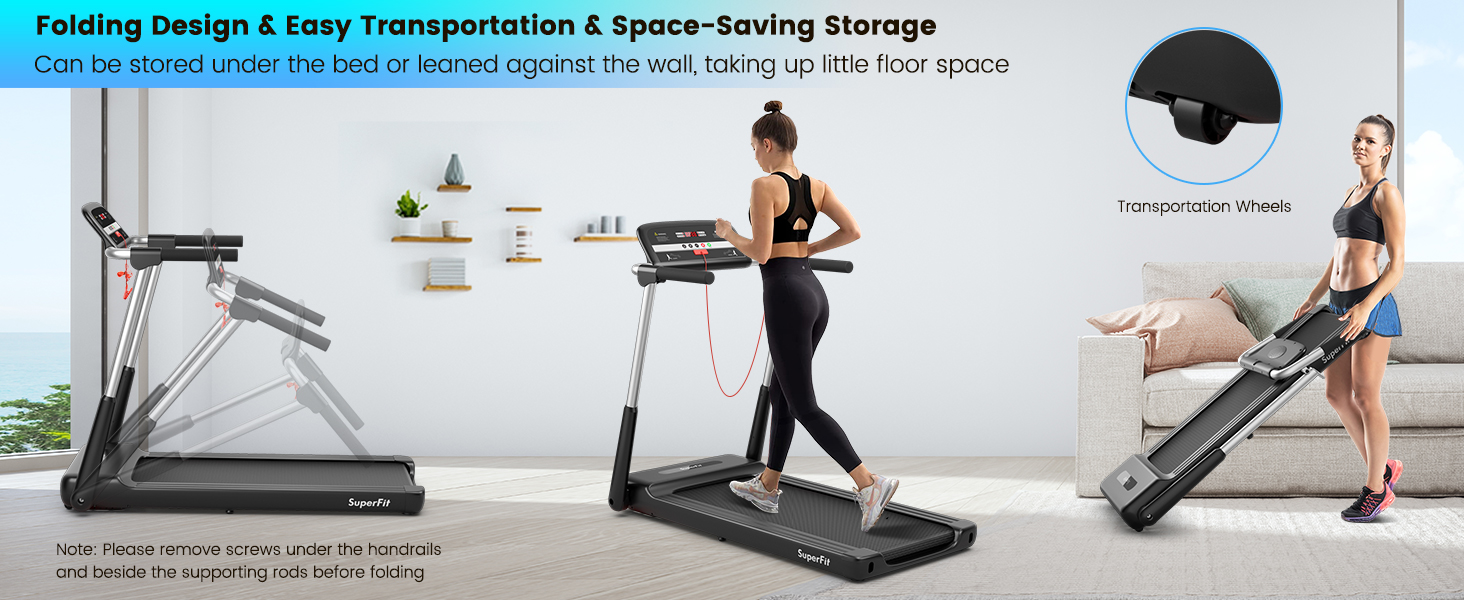 Goplus 2.25HP Folding Treadmill