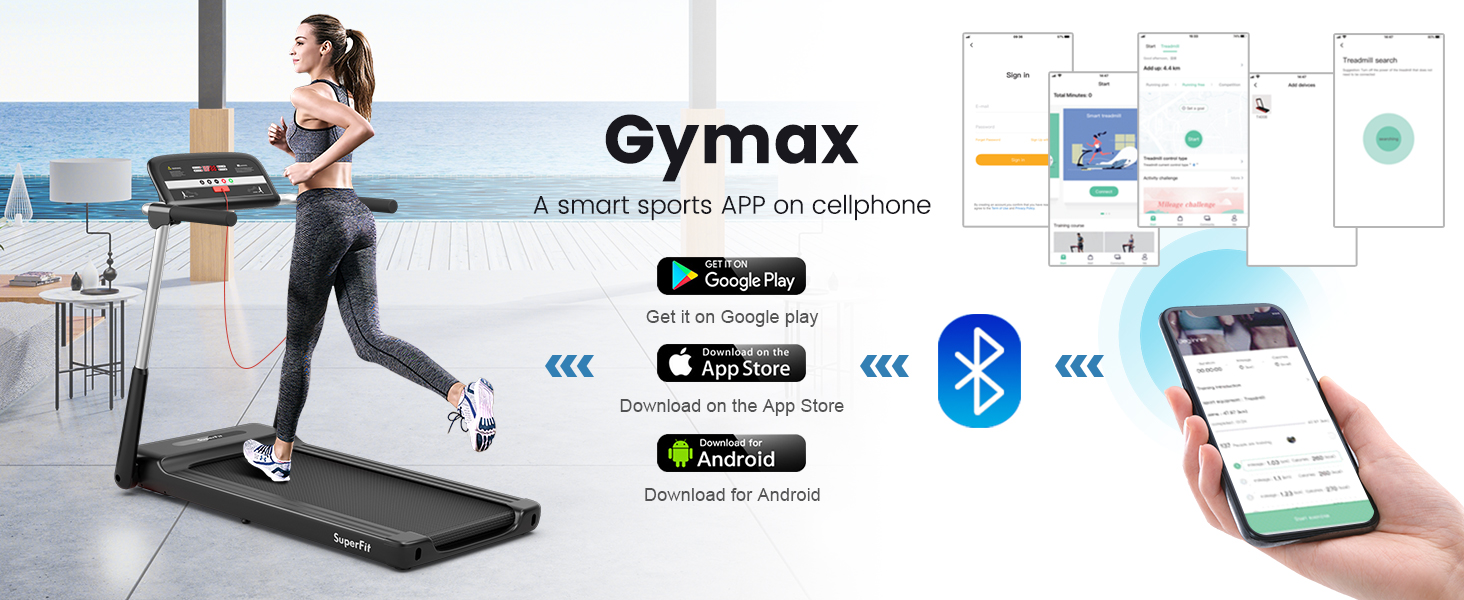 Goplus 2.25HP Folding Treadmill