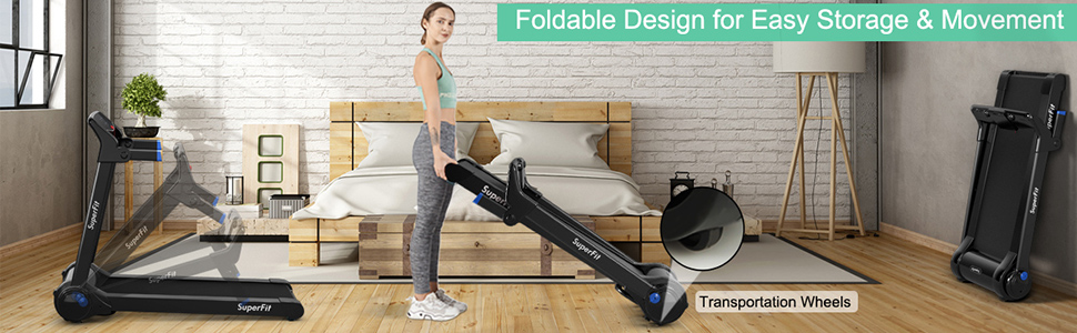 Goplus 3HP Electric Folding Treadmill