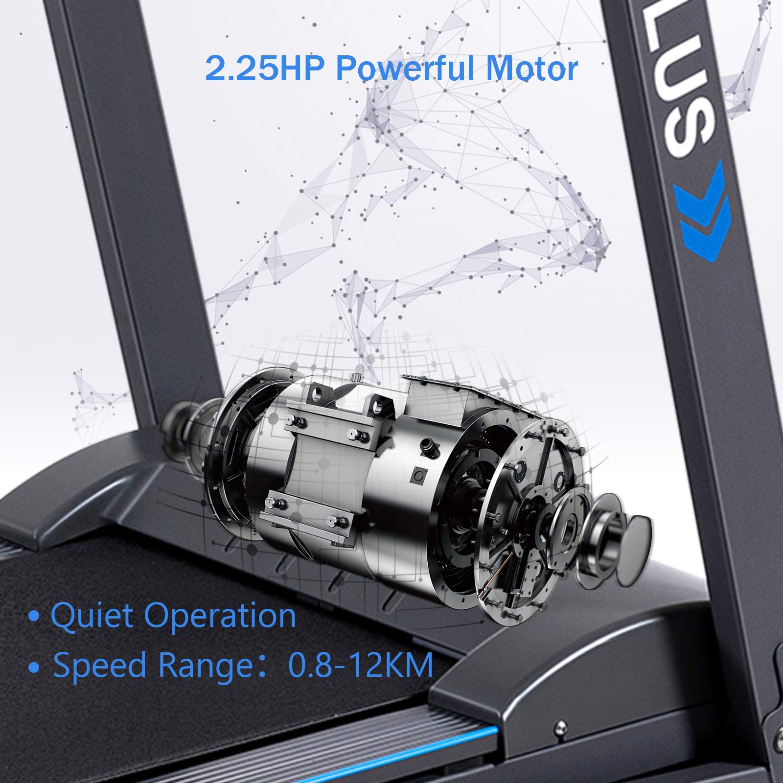 2.25hp folding treadmill with incline, superfit electric treadmill 2.25hp folding treadmill with incline, superfit electric treadmill