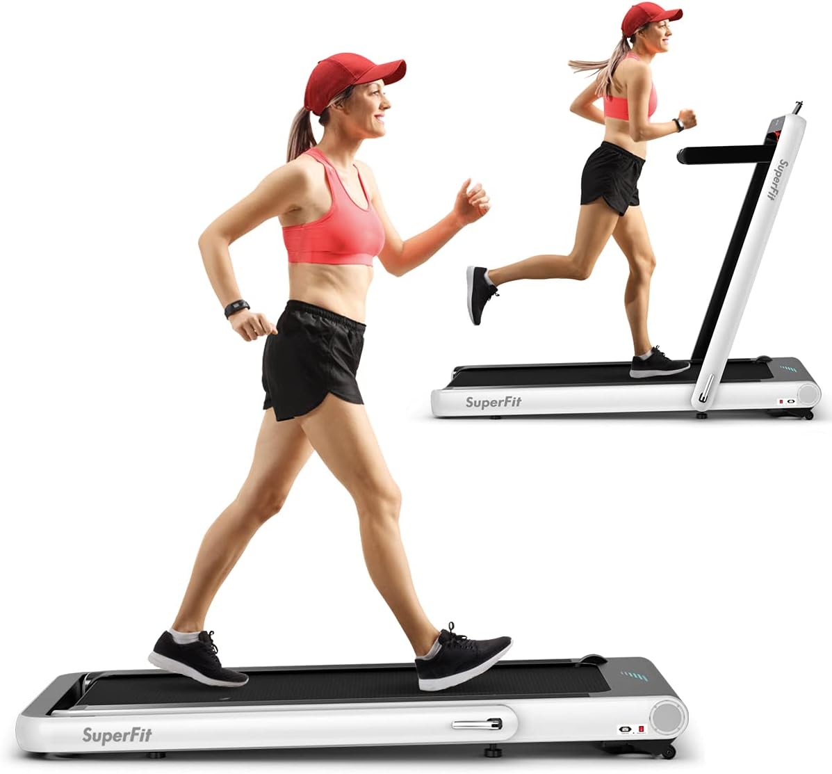 goplus 2 in 1 folding treadmill, 4.75hp superfit under desk electric treadmill with app control goplus 2 in 1 folding treadmill, 4.75hp superfit under desk electric treadmill with app control