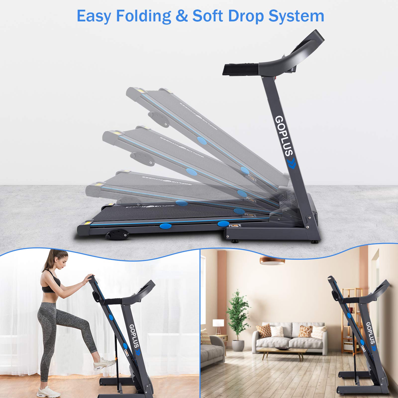 2.25hp folding treadmill with incline, superfit electric treadmill 2.25hp folding treadmill with incline, superfit electric treadmill