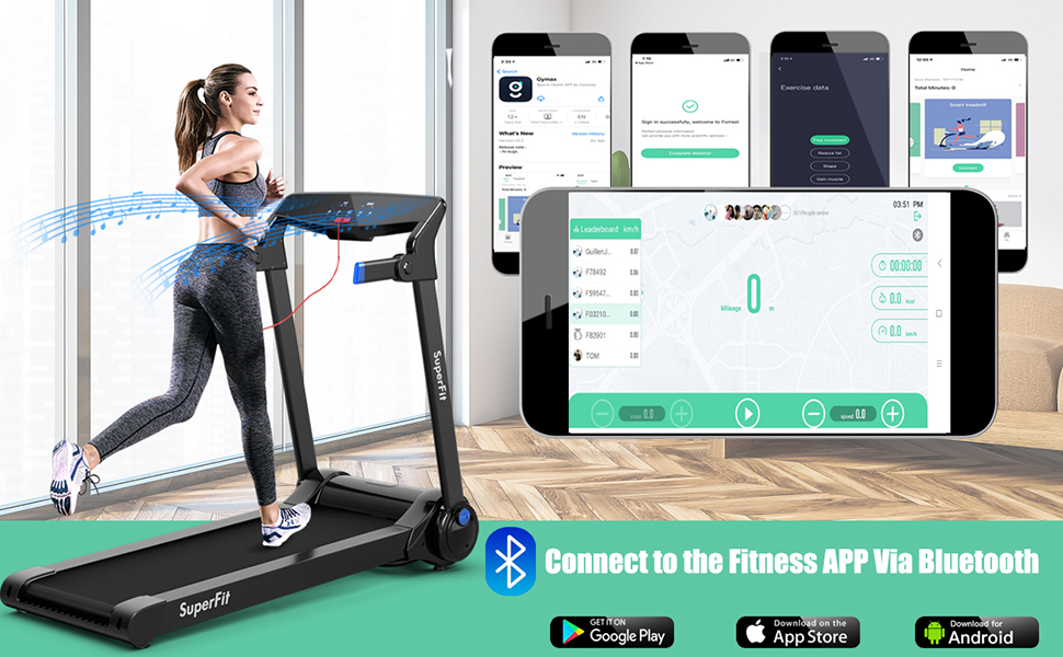 Goplus 3HP Electric Folding Treadmill