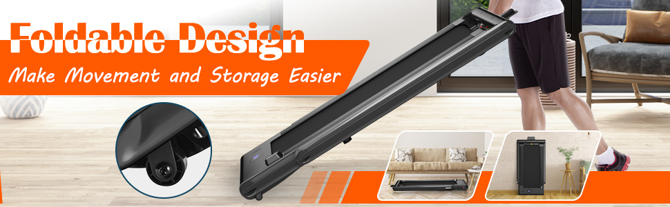 Goplus 2-in-1 Folding Treadmill