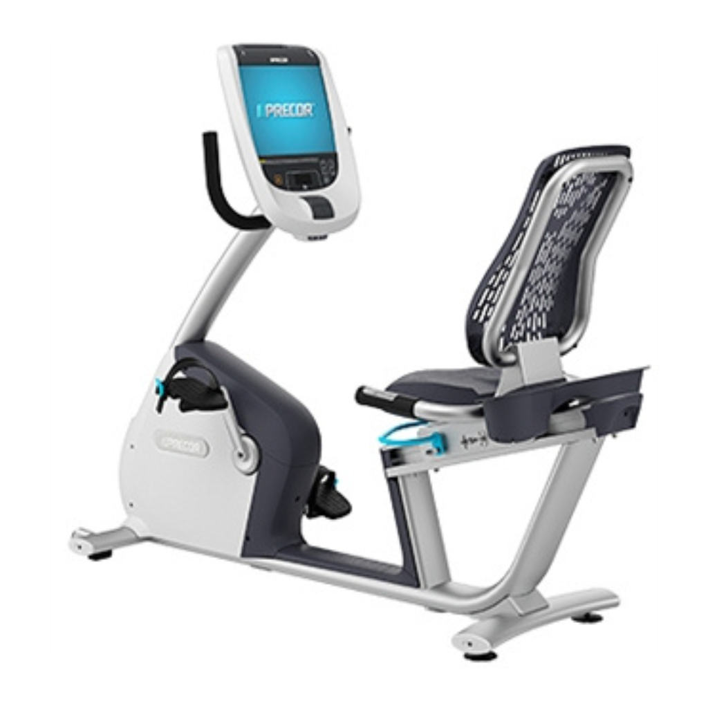 Precor RBK 885 Recumbent Bike + P80 Console image 0