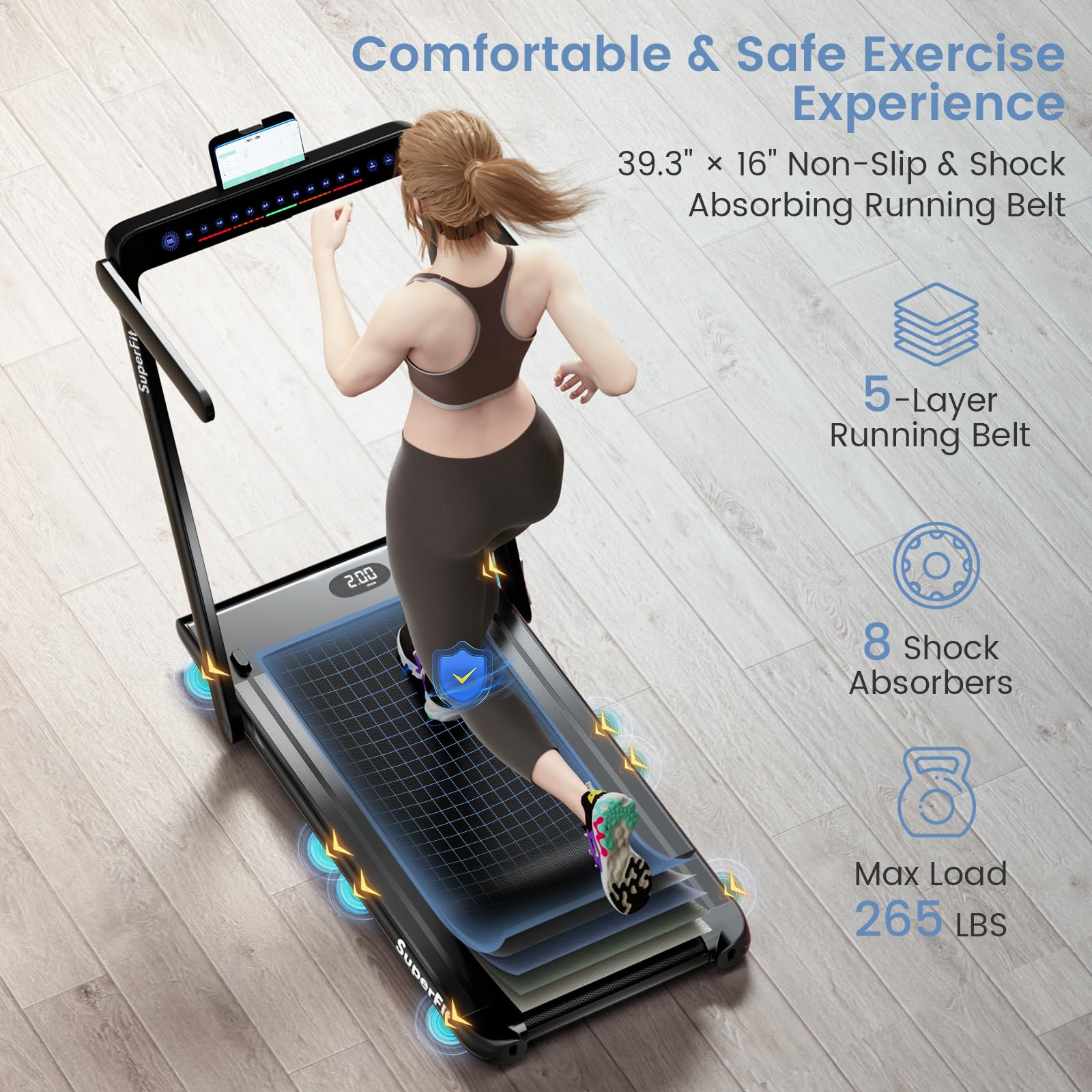 goplus 2 in 1 under desk treadmill, 2.5hp superfit folding treadmill with touch panel control, treadmills for home office goplus 2 in 1 under desk treadmill, 2.5hp superfit folding treadmill with touch panel control, treadmills for home office