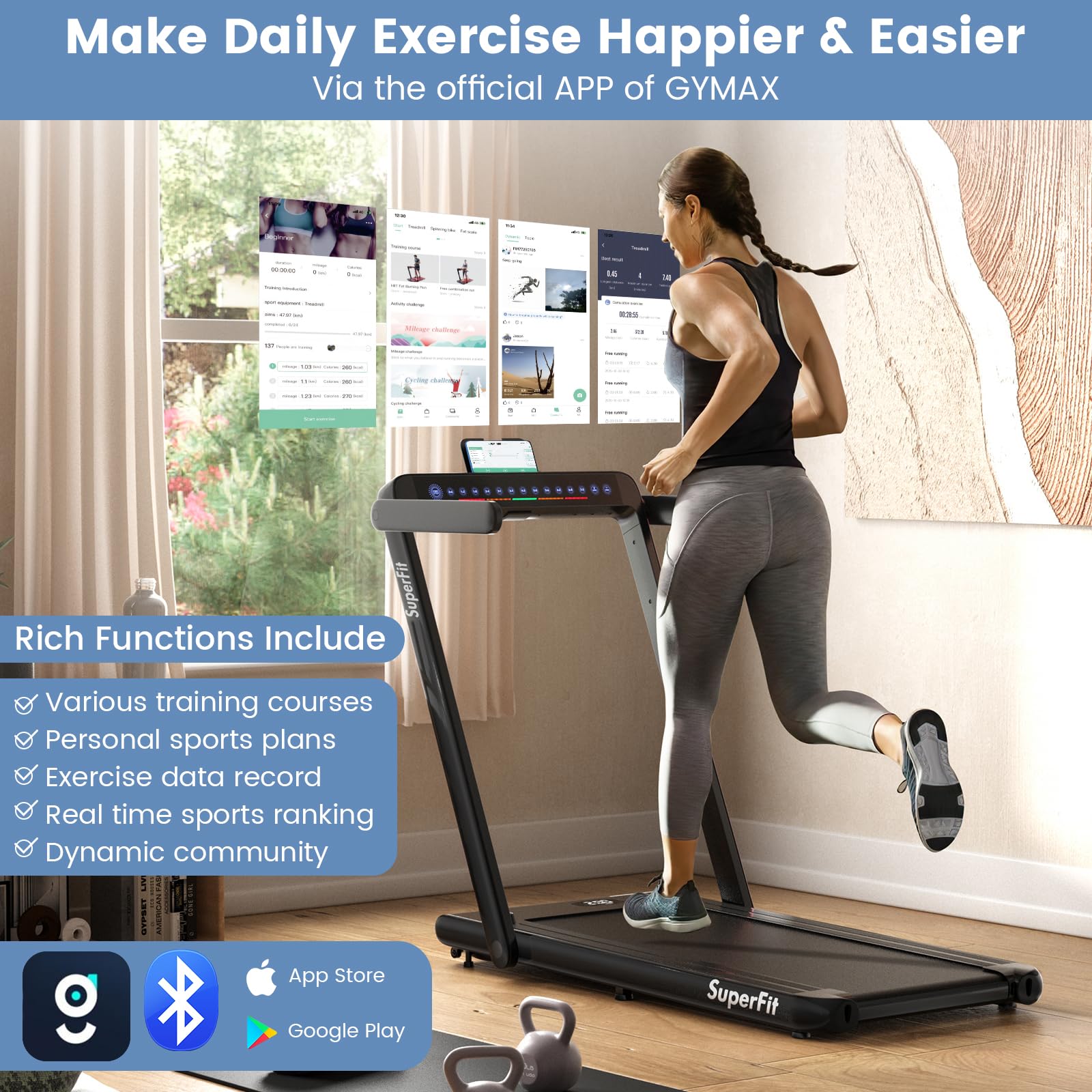 goplus 2 in 1 under desk treadmill, 2.5hp superfit folding treadmill with touch panel control, treadmills for home office goplus 2 in 1 under desk treadmill, 2.5hp superfit folding treadmill with touch panel control, treadmills for home office