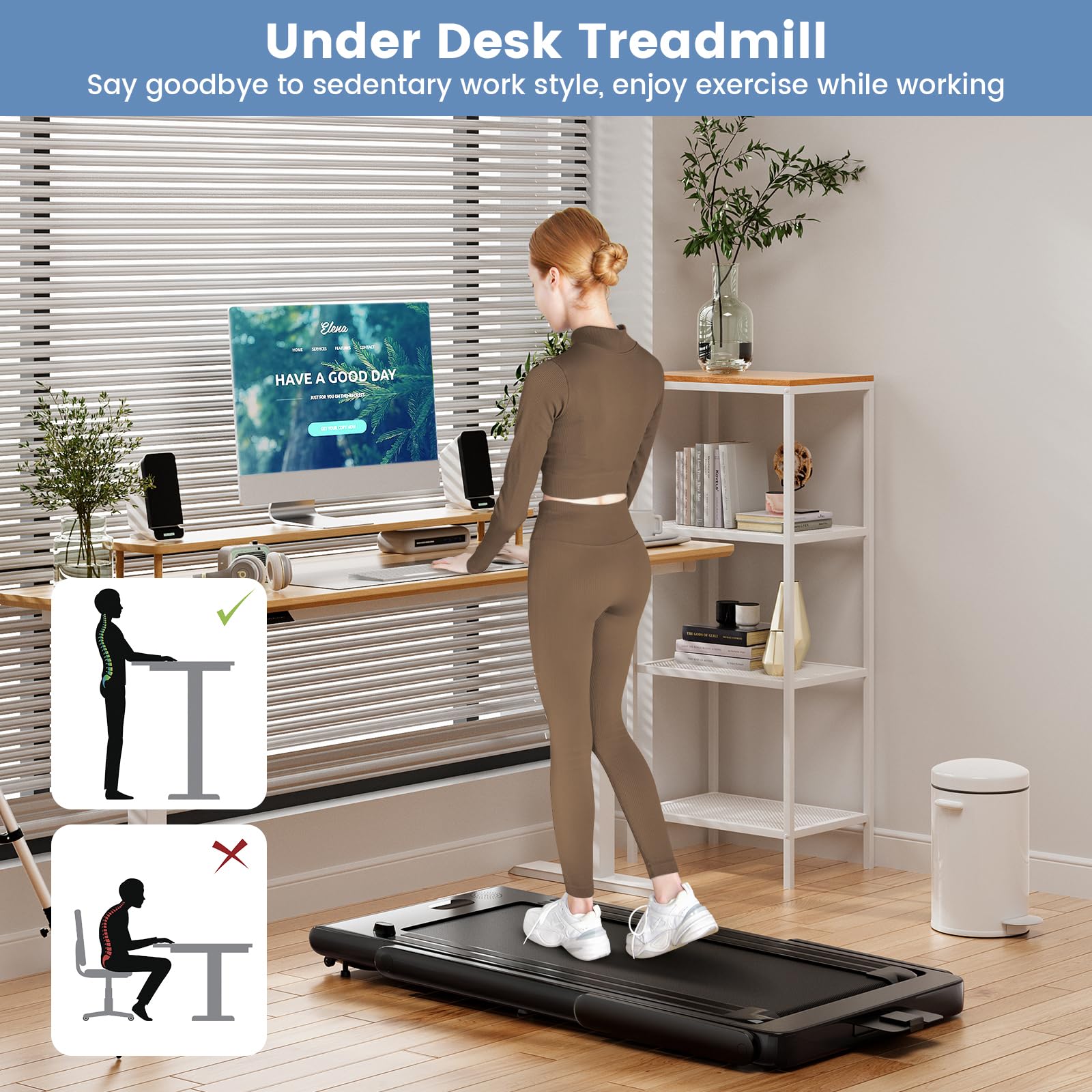 goplus 2 in 1 under desk treadmill, 2.5hp superfit folding treadmill with touch panel control, treadmills for home office goplus 2 in 1 under desk treadmill, 2.5hp superfit folding treadmill with touch panel control, treadmills for home office